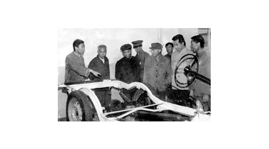 80年代初，交通部副部長王展義來我校檢查指導(dǎo)工作